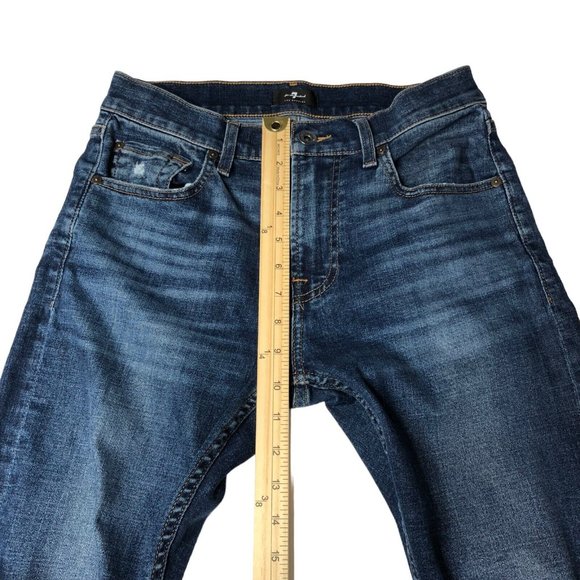 7 for all mankind Womens Paxtyn Skinny Jeans Size 29 Distressed - Picture 12 of 16